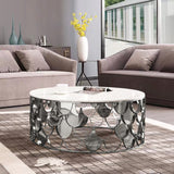 Harper Silver Sintered Stone Coffee Table