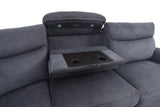 Bentley Electric Corner Recliner - Dark Grey