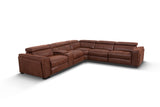 Empire 5 Seat Corner Electric Recliner - Brown