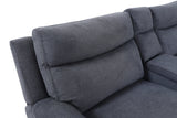 Bentley Electric Corner Recliner - Dark Grey