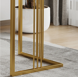 Violla Tempered Glass Office Desk - White