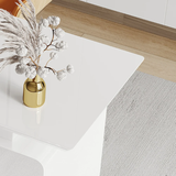 Violla Tempered Glass Office Desk - White