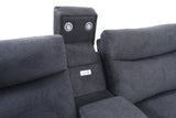 Bentley Electric Corner Recliner - Dark Grey