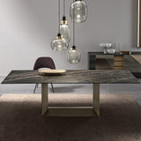 Akira Black Marble Dining Table - 1.8m