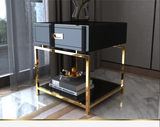 Medina Bedside Table - Black