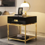 Medina Bedside Table - Black