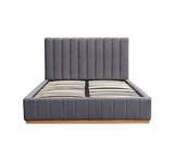 Bondi Boucle King Bed - Grey