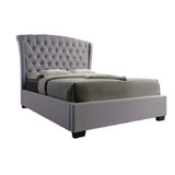 Brighton Fabric Queen Bed - Grey