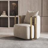 Carla Swivel Accent Chair - Grey
