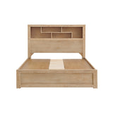 Deimos 4 Drawer King Bed with Bookcase Headboard