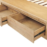 Deimos 4 Drawer Queen Bed with Bookcase Headboard