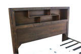 Corfu 2 Drawer Queen Bed with Bookcase Headboard