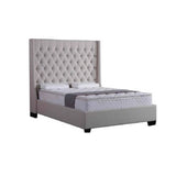 Santorini Fabric King Bed - Grey