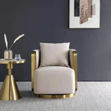 Carla Swivel Accent Chair - Grey