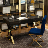 Arcadia 2 Drawer Writing Desk - Black