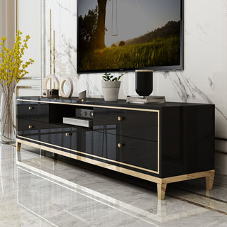 Manhattan High gloss TV Unit - Black