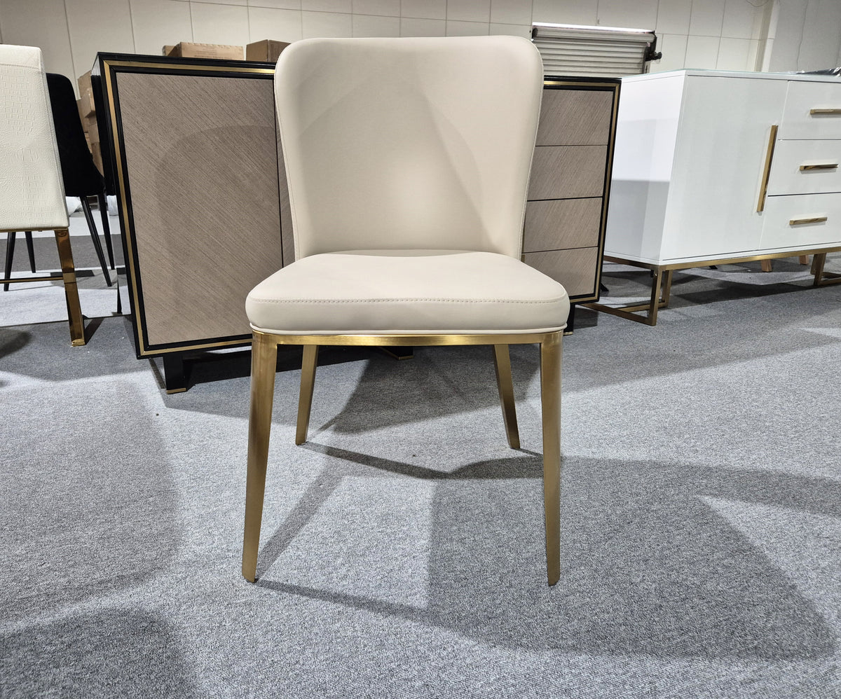 Gambit PU Dining Chair - Beige