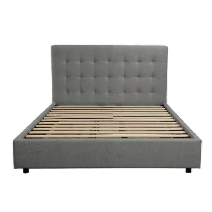 Bahamas Grey Fabric Double Bed