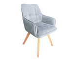Swivel - Barclay Dining Chair - Light Grey