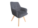 Swivel - Barclay Dining Chair - Dark Grey