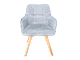 Swivel - Barclay Dining Chair - Light Grey