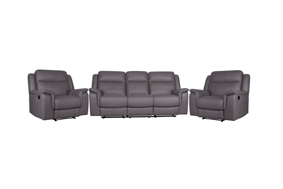 Bathurst 3+1+1 Seat Recliner Suite - Dark Grey