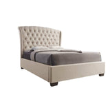 Brighton Beige Fabric King Bed