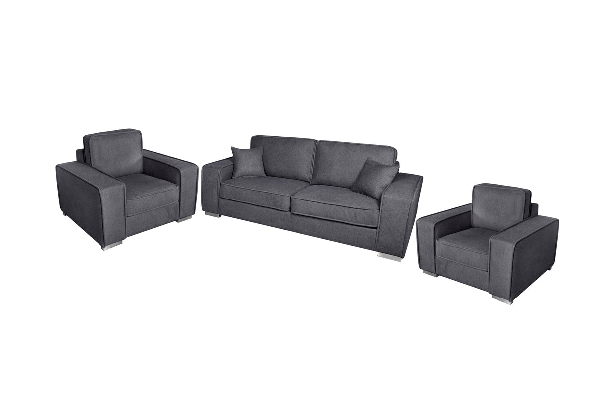 Callisto 5 Seater - 3+1+1 Seat Lounge - Dark Grey