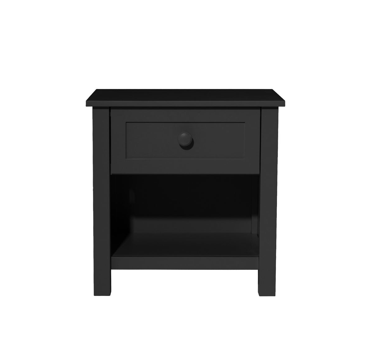 Jess Timber Bedside - Black