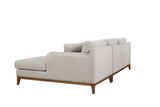 Koko 3 Seat Chaise Lounge - Beige