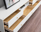 Manhattan High Gloss TV Unit - White