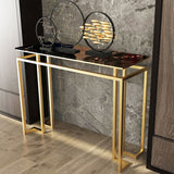 Miller Black Marble Hall Table