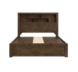 Corfu 4 Drawer King Bed with Bookcase Headboard