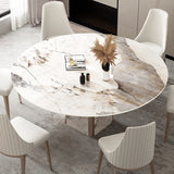 Opal Sintered Stone Round Dining Table - 1.3m