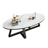 Quarry Sintered Stone Oval Coffee Table