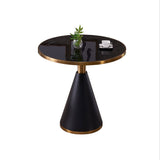 Quinton Black Drum Side Table