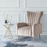 Zara Velvet Arm Chair - Rose Grey