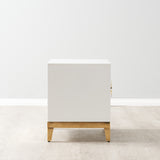 Kenza 2 Drawer Bedside Table - White